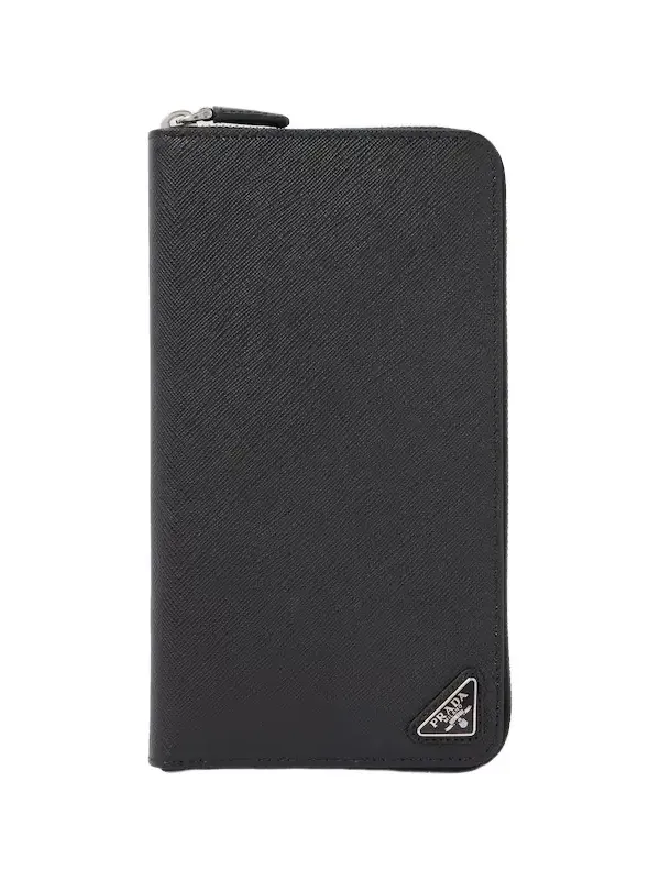 Logo Saffiano leather wallet Logo Saffiano leather wallet