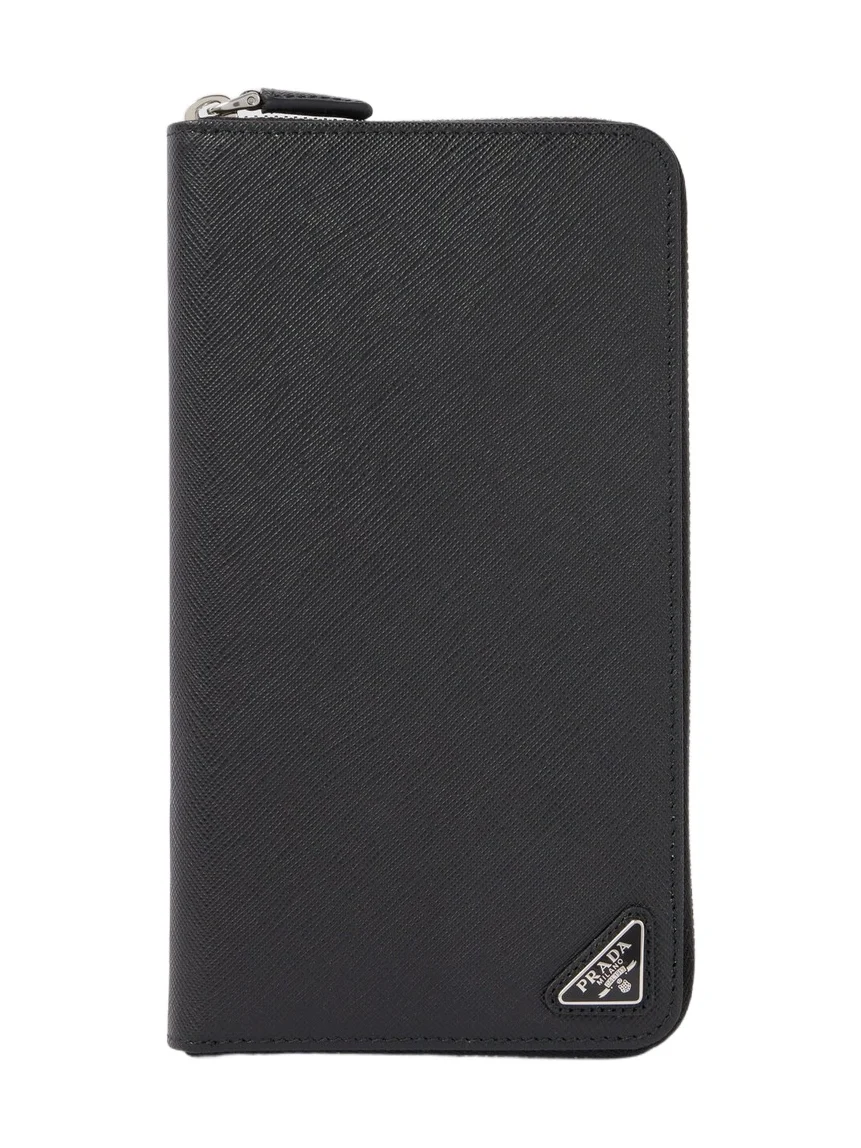 Logo Saffiano leather wallet Logo Saffiano leather wallet