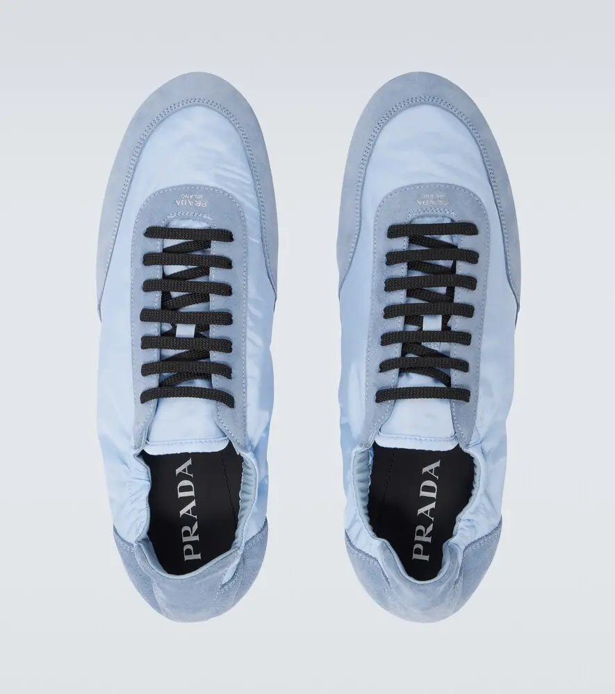 Prada Collapse Re-Nylon and suede sneakers | Thumbnail 3 Prada Collapse Re-Nylon and suede sneakers | Thumbnail 3