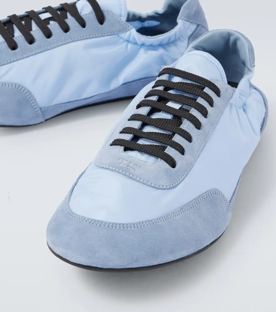 Prada Collapse Re-Nylon and suede sneakers | Thumbnail 5 Prada Collapse Re-Nylon and suede sneakers | Thumbnail 5