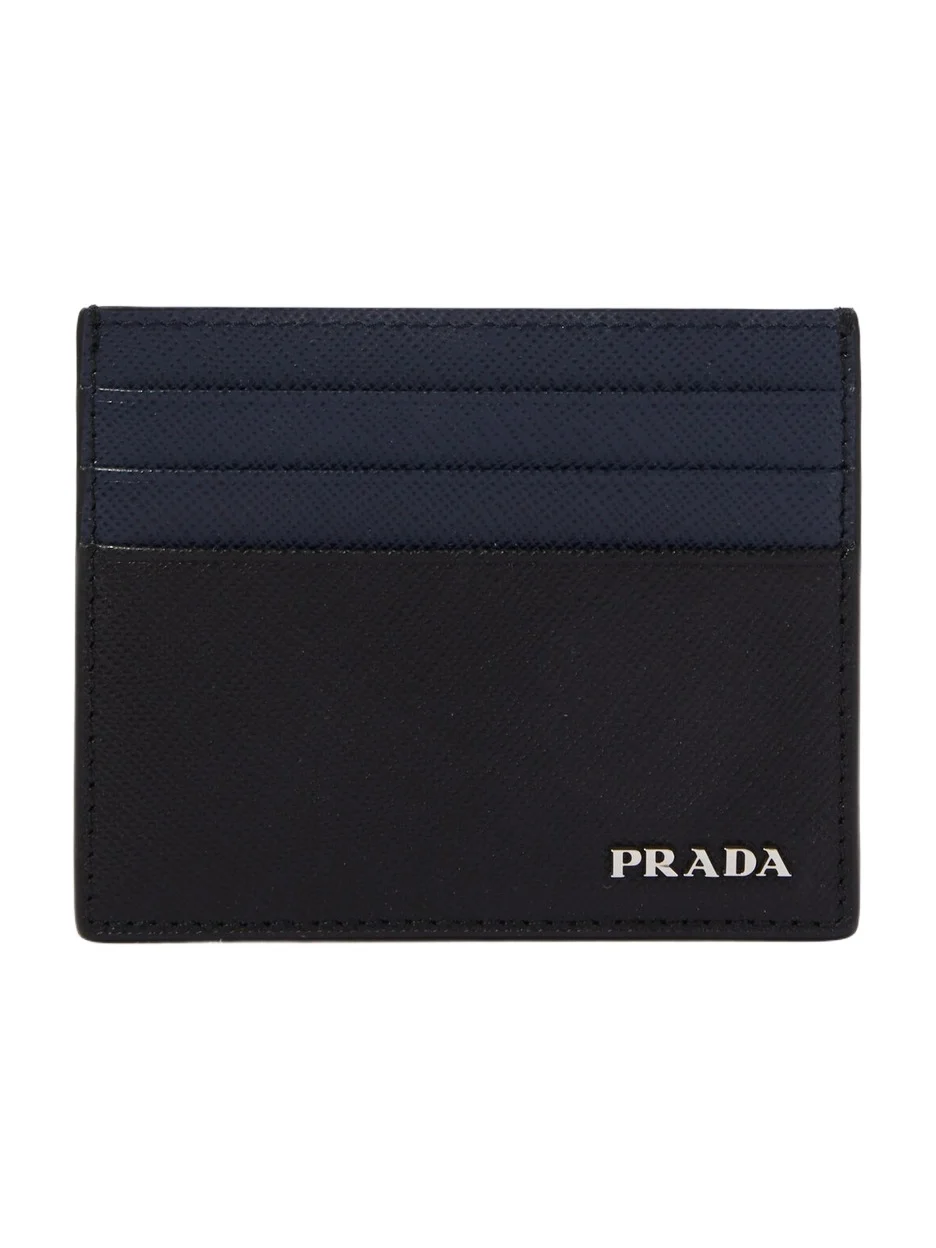 Saffiano leather card holder
