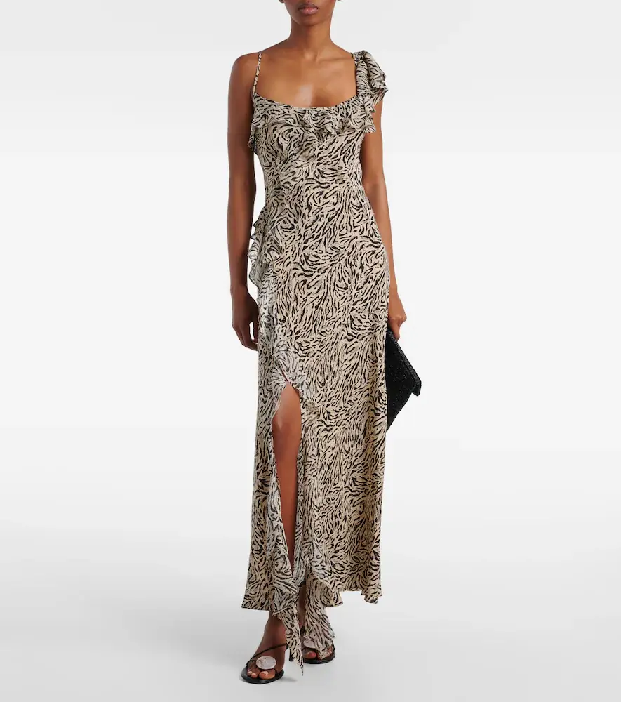 Rixo Ester silk crêpe de chine maxi dress | Thumbnail 2