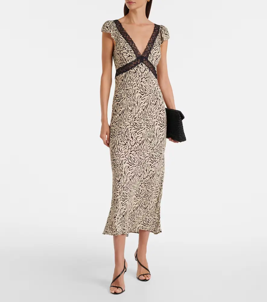 Rixo Iggy embroidered midi dress | Thumbnail 2