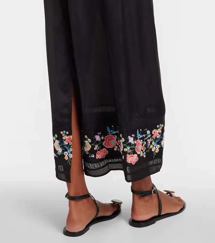 Rixo Carey floral satin maxi dress | Thumbnail 3 Rixo Carey floral satin maxi dress | Thumbnail 3