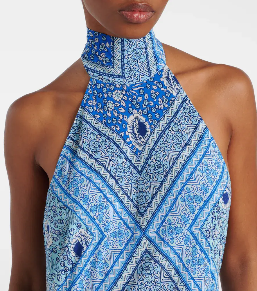 Rixo Maura printed satin maxi dress | Thumbnail 2