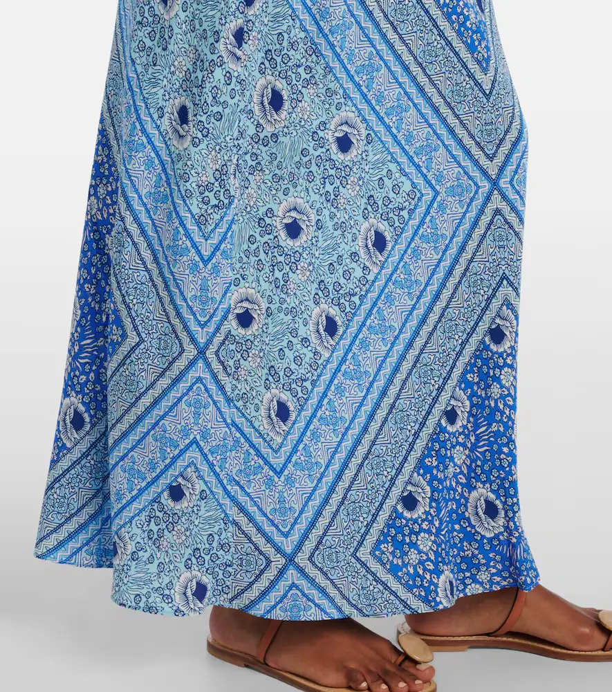 Rixo Maura printed satin maxi dress | Thumbnail 4
