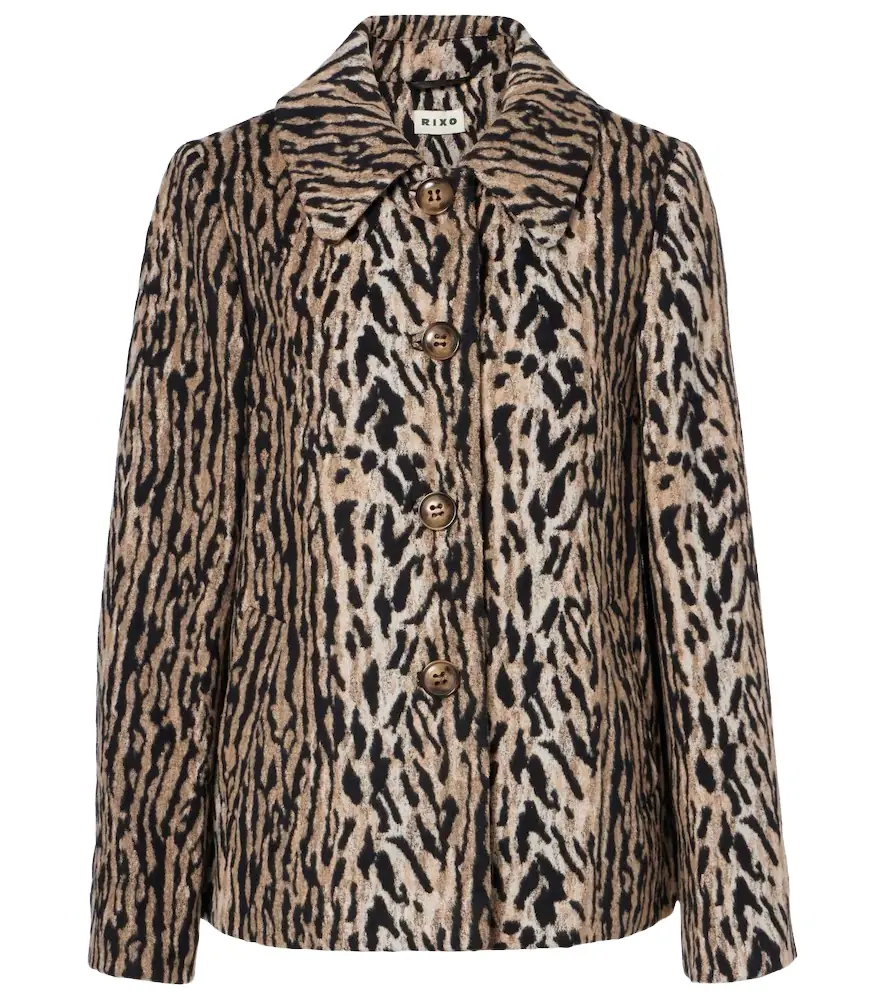 Rixo Leila leopard-print jacket | Image 1 Rixo Leila leopard-print jacket | Image 1