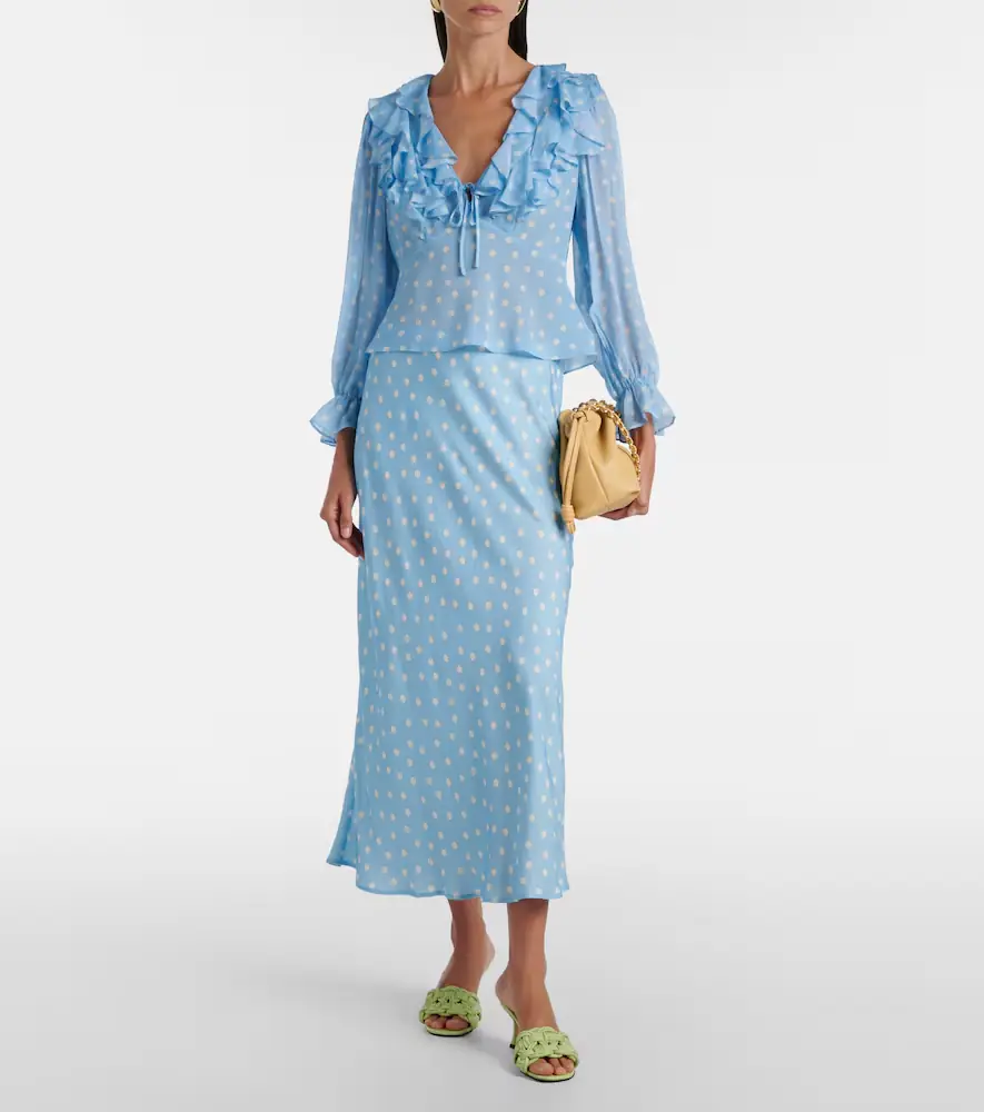 Rixo Lasca polka-dot silk top | Thumbnail 2 Rixo Lasca polka-dot silk top | Thumbnail 2