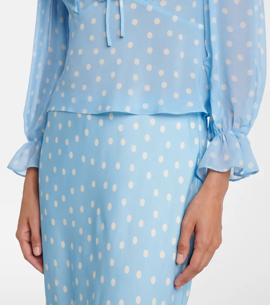 Rixo Lasca polka-dot silk top | Thumbnail 4 Rixo Lasca polka-dot silk top | Thumbnail 4