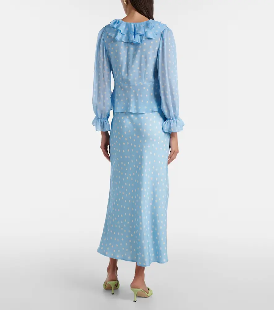 Rixo Lasca polka-dot silk top | Thumbnail 5 Rixo Lasca polka-dot silk top | Thumbnail 5