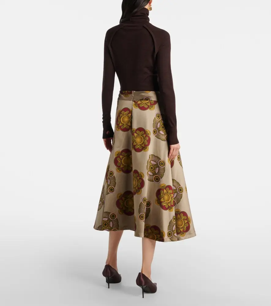 La DoubleJ Milano printed jacquard midi skirt | Thumbnail 5