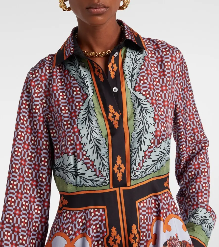 La DoubleJ San Pietro printed silk maxi dress | Thumbnail 5