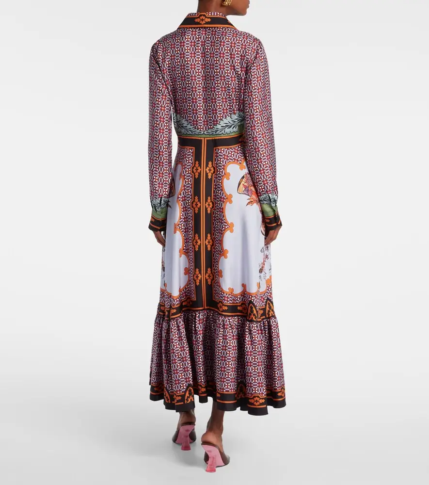 La DoubleJ San Pietro printed silk maxi dress | Thumbnail 6