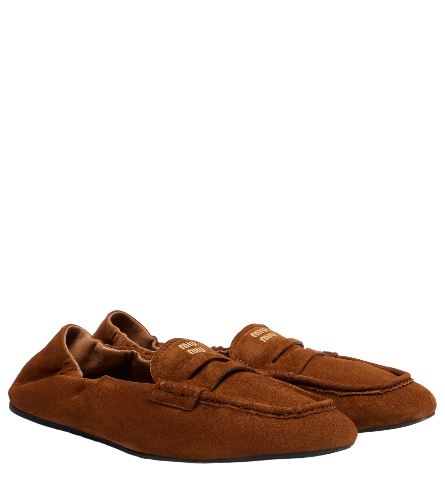 Ruches logo suede loafers Ruches logo suede loafers