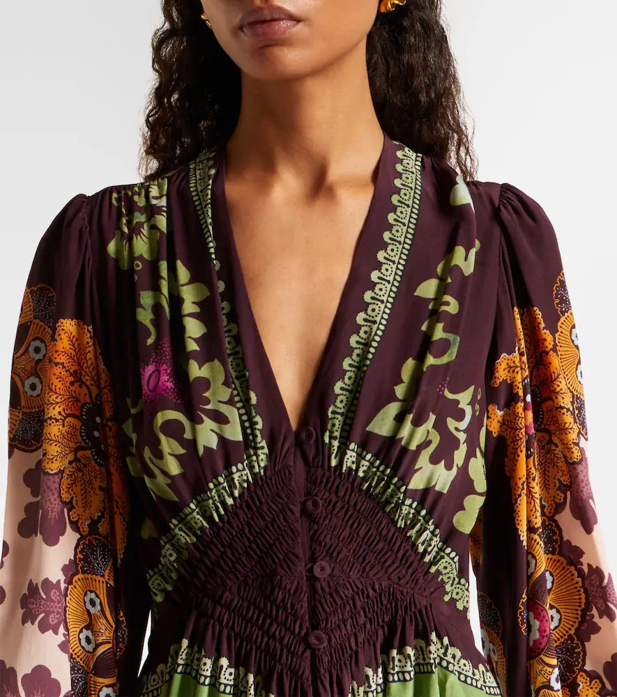 La DoubleJ Printed silk maxi dress | Thumbnail 2