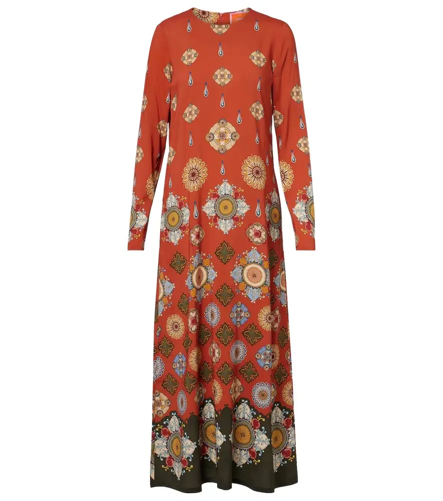 La DoubleJ Swing printed jersey maxi dress
