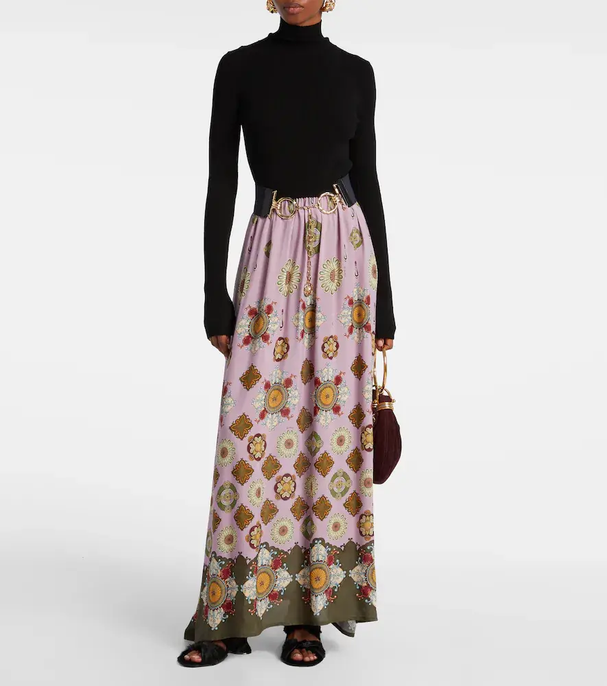 La DoubleJ Lunaria Foulard printed maxi dress | Thumbnail 2