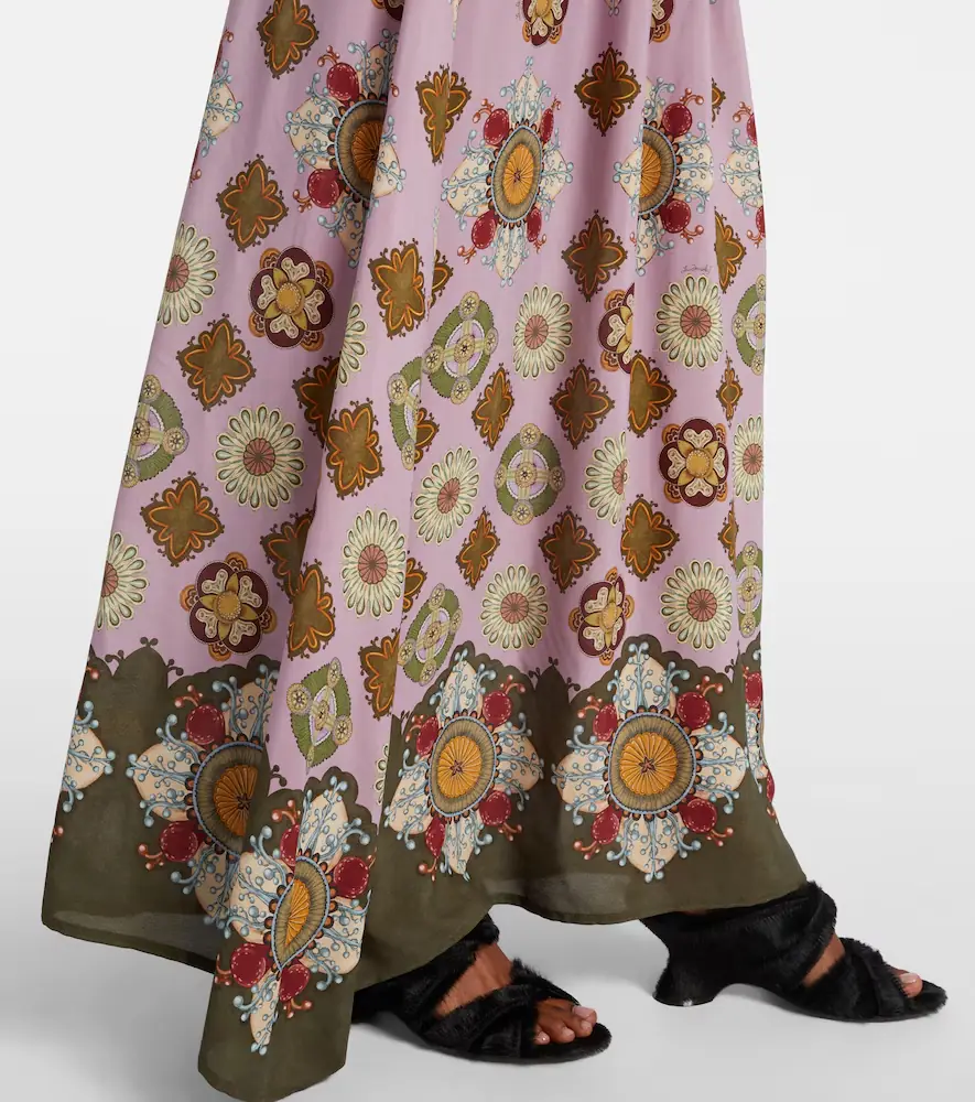 La DoubleJ Lunaria Foulard printed maxi dress | Thumbnail 4