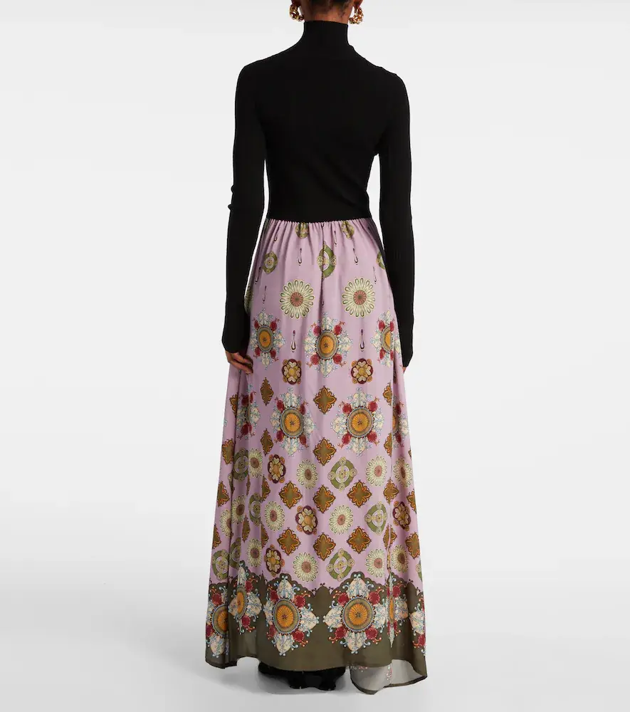 La DoubleJ Lunaria Foulard printed maxi dress | Thumbnail 5