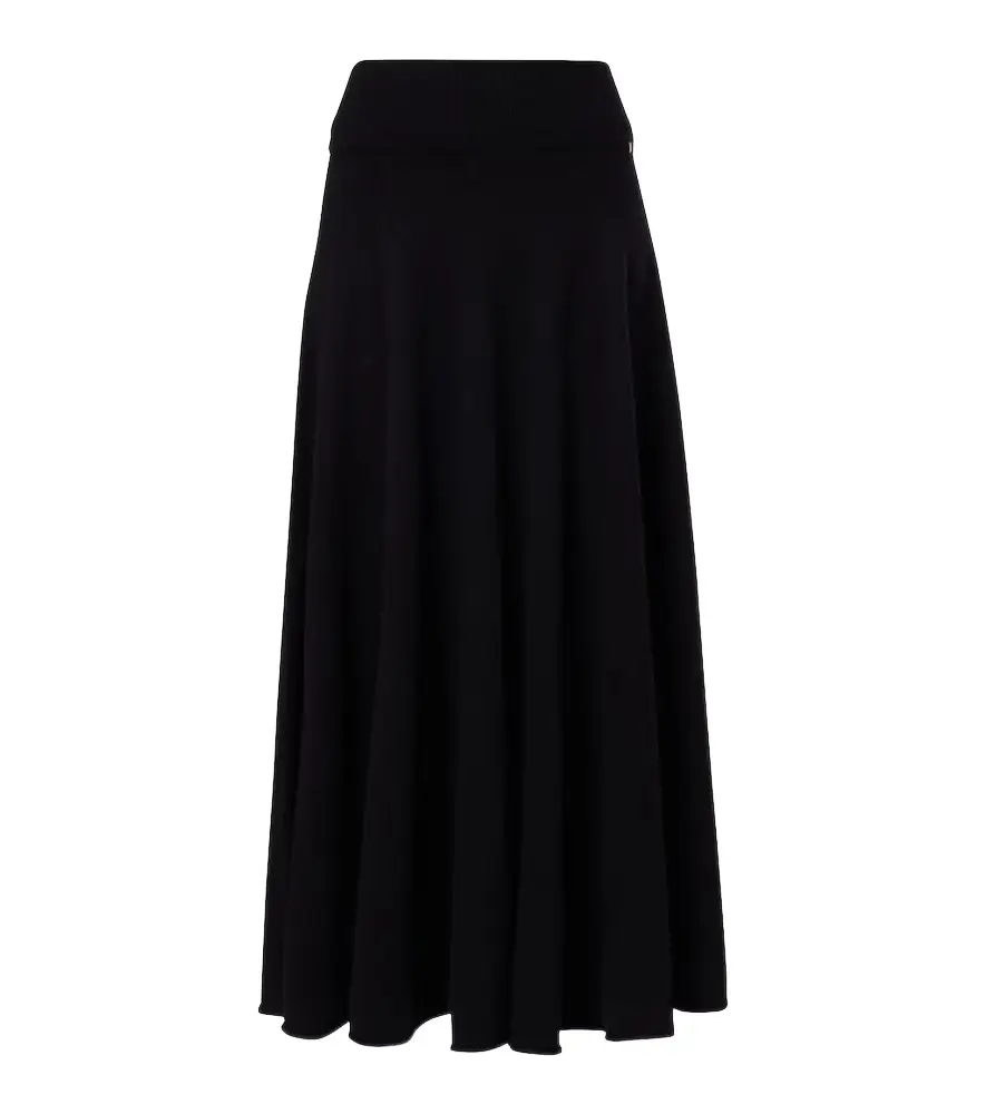 Extreme Cashmere N°313 Twirl cashmere-blend maxi skirt