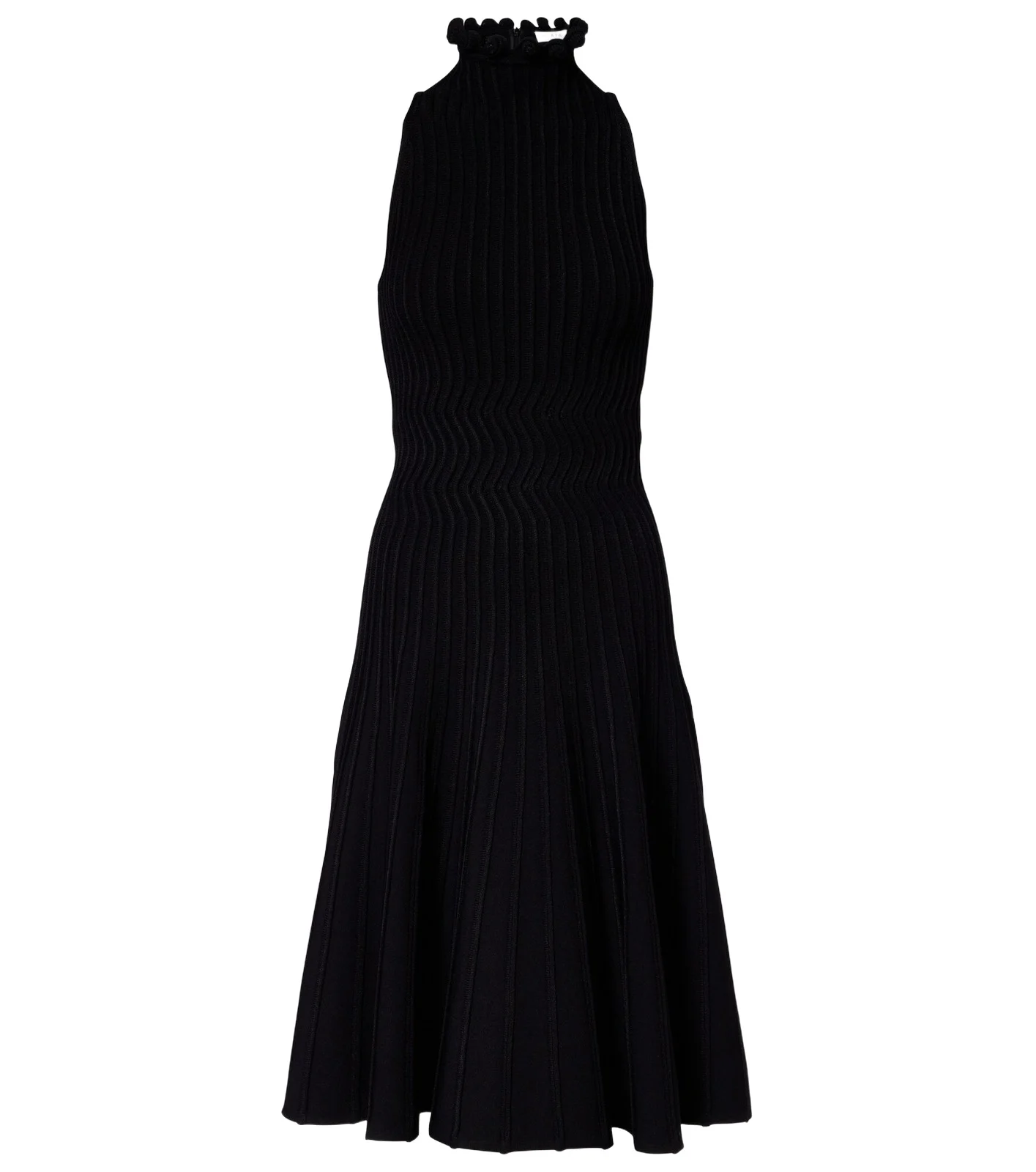ALAÏA Ribbed-knit turtleneck midi dress ALAÏA Ribbed-knit turtleneck midi dress