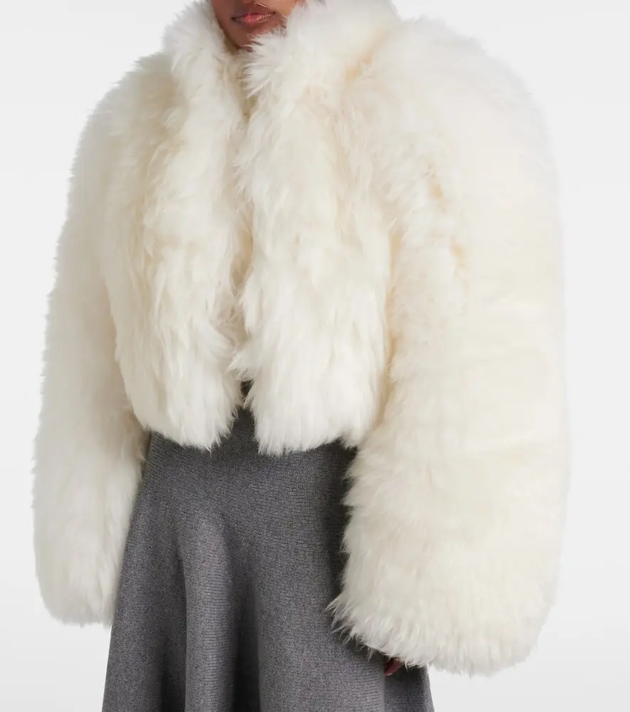 Alaïa Alaïa Cropped shearling jacket | Thumbnail 5