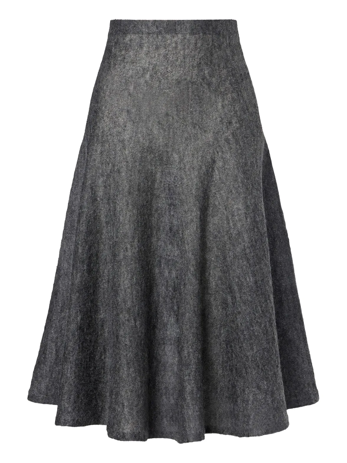 Mohair and wool-blend midi skirt