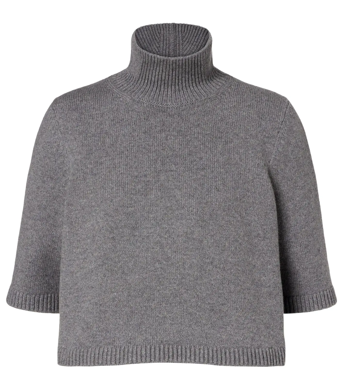 ALAÏA Cropped cashmere-blend turtleneck top ALAÏA Cropped cashmere-blend turtleneck top