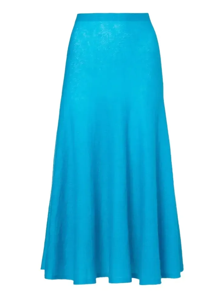 Alaïa Circle mohair and wool-blend midi skirt Alaïa Circle mohair and wool-blend midi skirt
