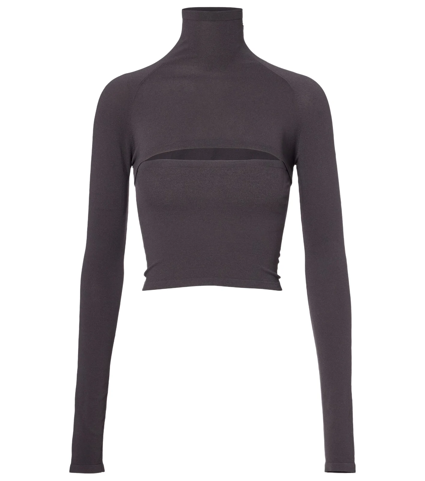 ALAÏA ALAÏA Second-Skin cropped cutout top