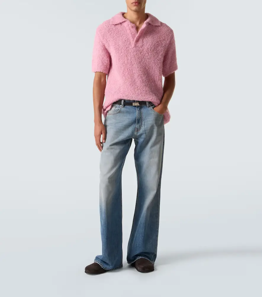 ERL Alpaca-blend polo sweater | Thumbnail 3