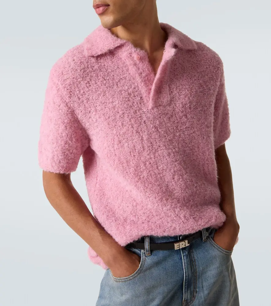 ERL Alpaca-blend polo sweater | Thumbnail 4