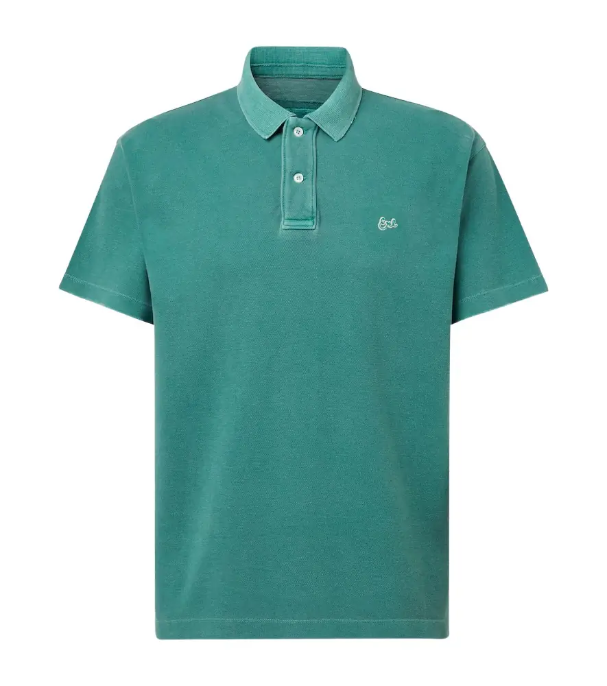 ERL Logo cotton polo shirt