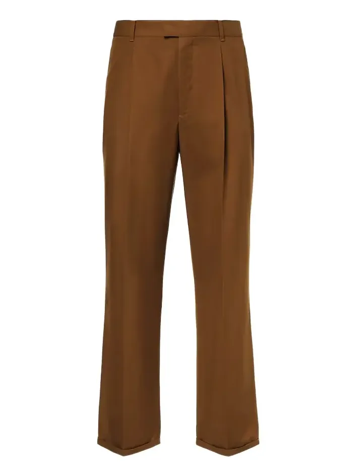 Belamy cotton-blend gabardine straight pants Belamy cotton-blend gabardine straight pants