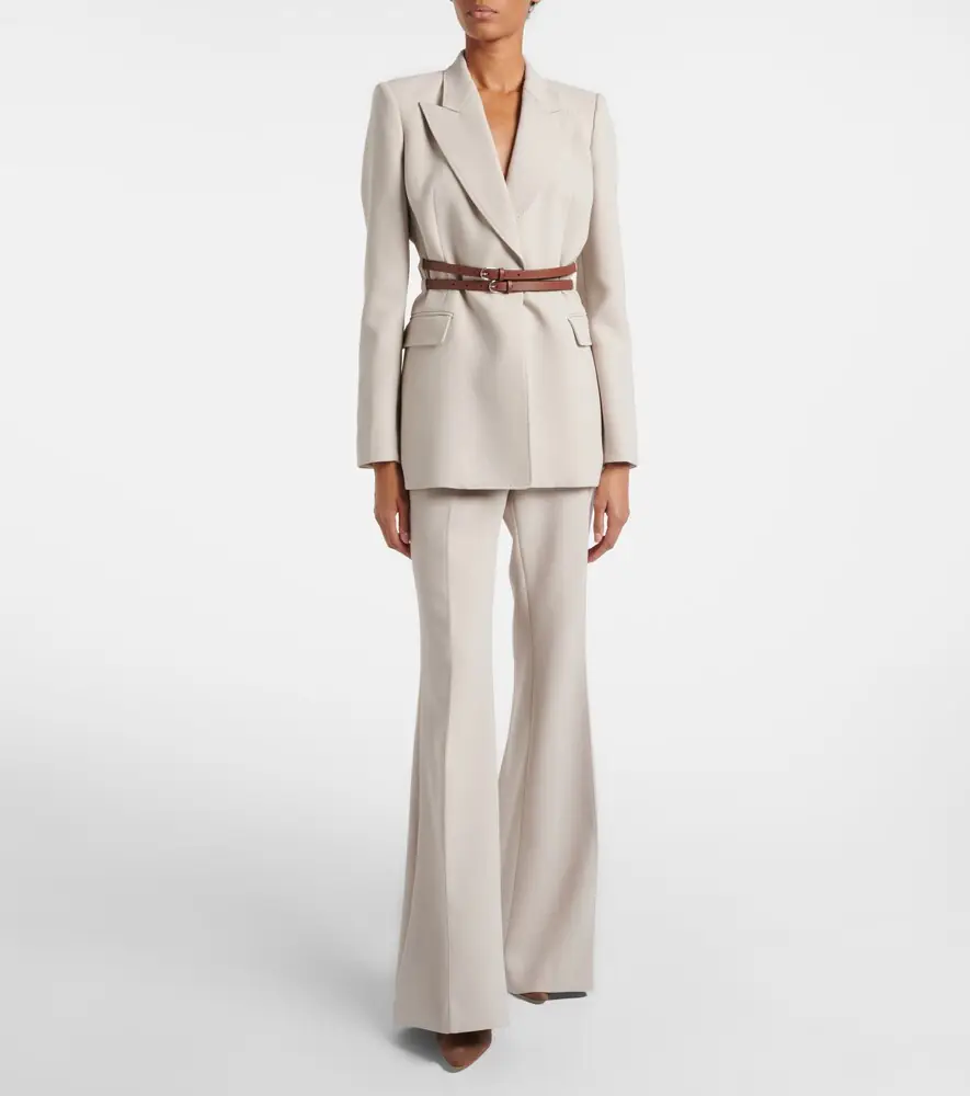 Gabriela Hearst Rhein high-rise wool flared pants | Thumbnail 2 Gabriela Hearst Rhein high-rise wool flared pants | Thumbnail 2