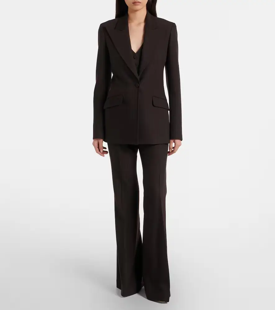 Gabriela Hearst Rhein high-rise wool flared pants | Thumbnail 4 Gabriela Hearst Rhein high-rise wool flared pants | Thumbnail 4