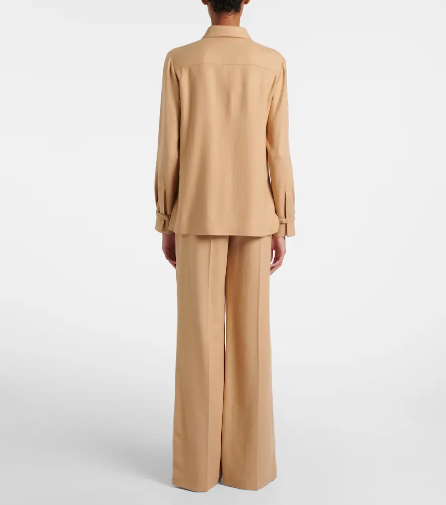 Gabriela Hearst Rhein high-rise wool flared pants | Thumbnail 3 Gabriela Hearst Rhein high-rise wool flared pants | Thumbnail 3