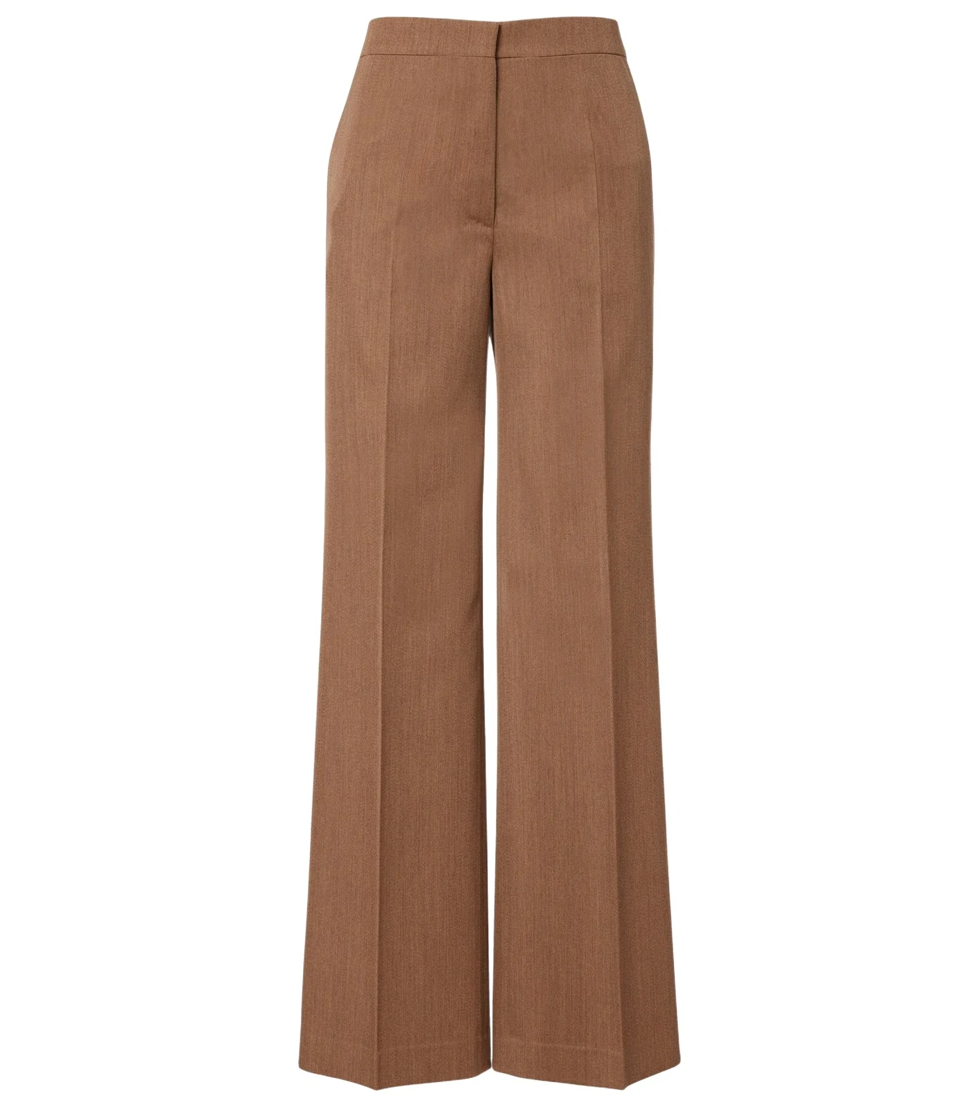 Agel high-rise virgin wool wide-leg pants