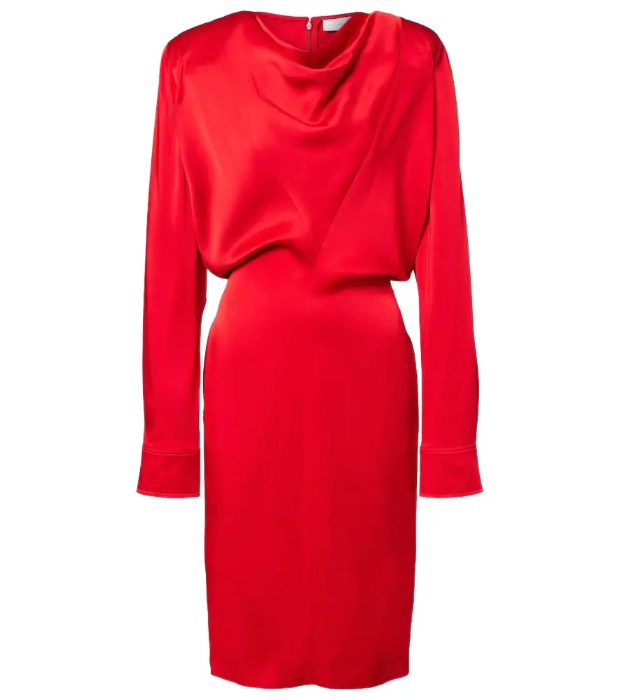 Stella McCartney Cowl neck satin midi dress | Image 1 Stella McCartney Cowl neck satin midi dress | Image 1