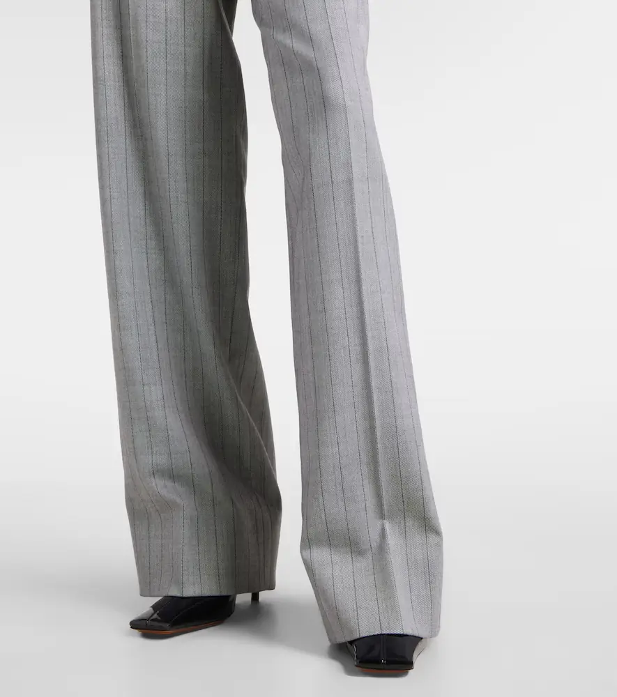 Stella McCartney Striped wool wide-leg pants | Thumbnail 2