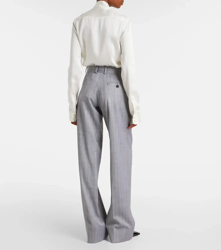Stella McCartney Striped wool wide-leg pants | Thumbnail 3