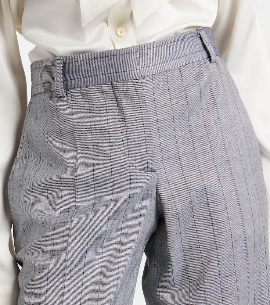 Stella McCartney Striped wool wide-leg pants | Thumbnail 5