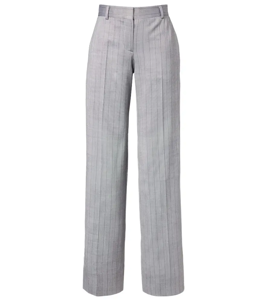 Stella McCartney Striped wool wide-leg pants | Image 1 Stella McCartney Striped wool wide-leg pants | Image 1