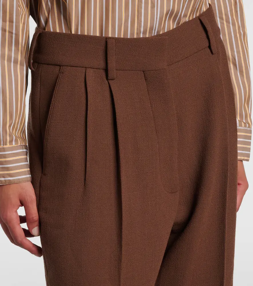 Blazé Milano Blazé Milano Fox high-rise virgin wool crêpe wide-leg pants | Thumbnail 2 Blazé Milano Blazé Milano Fox high-rise virgin wool crêpe wide-leg pants | Thumbnail 2