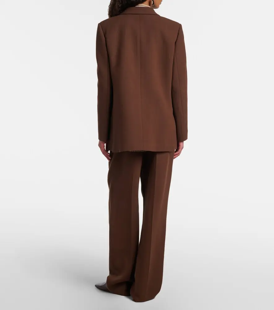 Blazé Milano Blazé Milano Fox high-rise virgin wool crêpe wide-leg pants | Thumbnail 6 Blazé Milano Blazé Milano Fox high-rise virgin wool crêpe wide-leg pants | Thumbnail 6