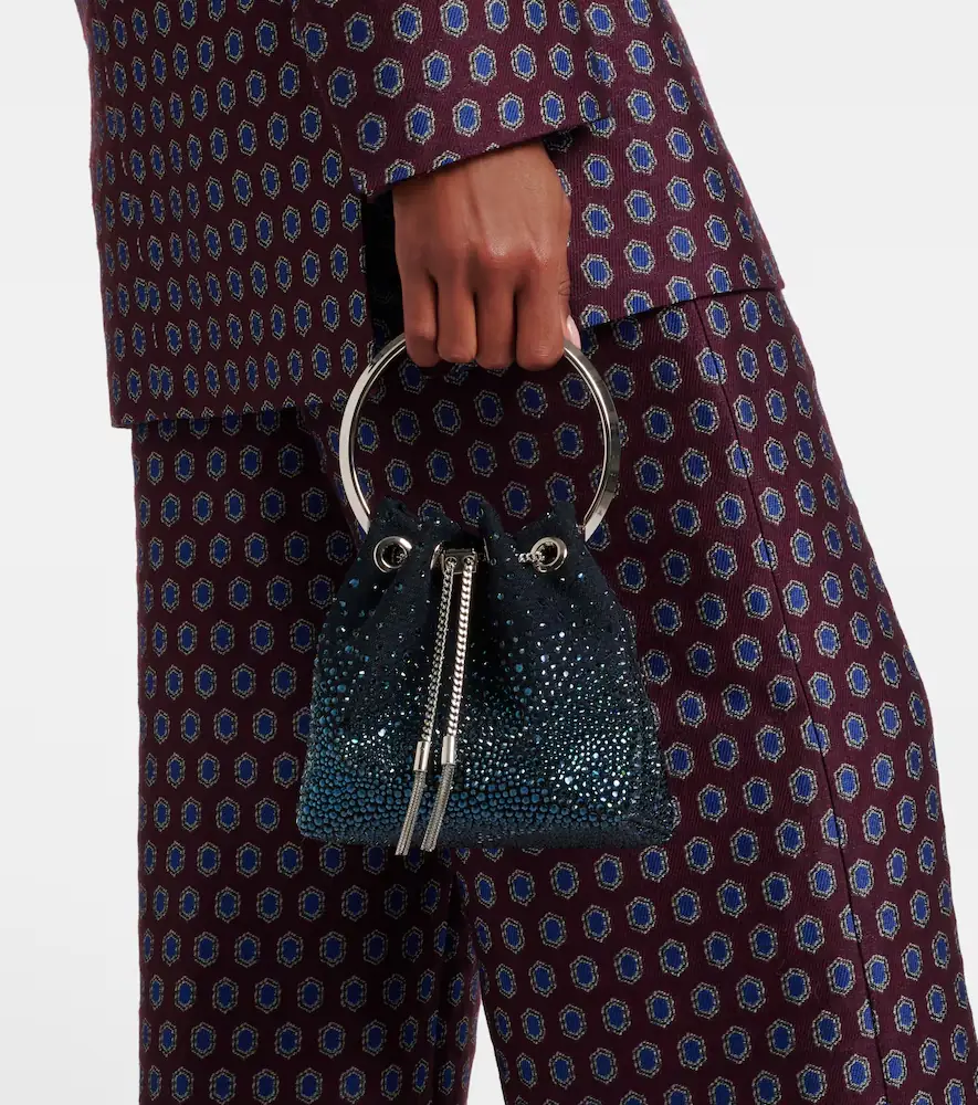 Jimmy Choo Bon Bon embellished mesh bucket bag | Thumbnail 7 Jimmy Choo Bon Bon embellished mesh bucket bag | Thumbnail 7