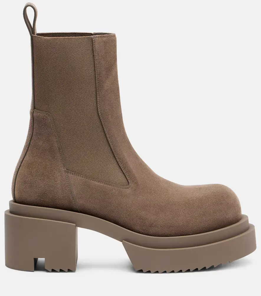 Rick Owens Beatle suede platform Chelsea boots | Thumbnail 2