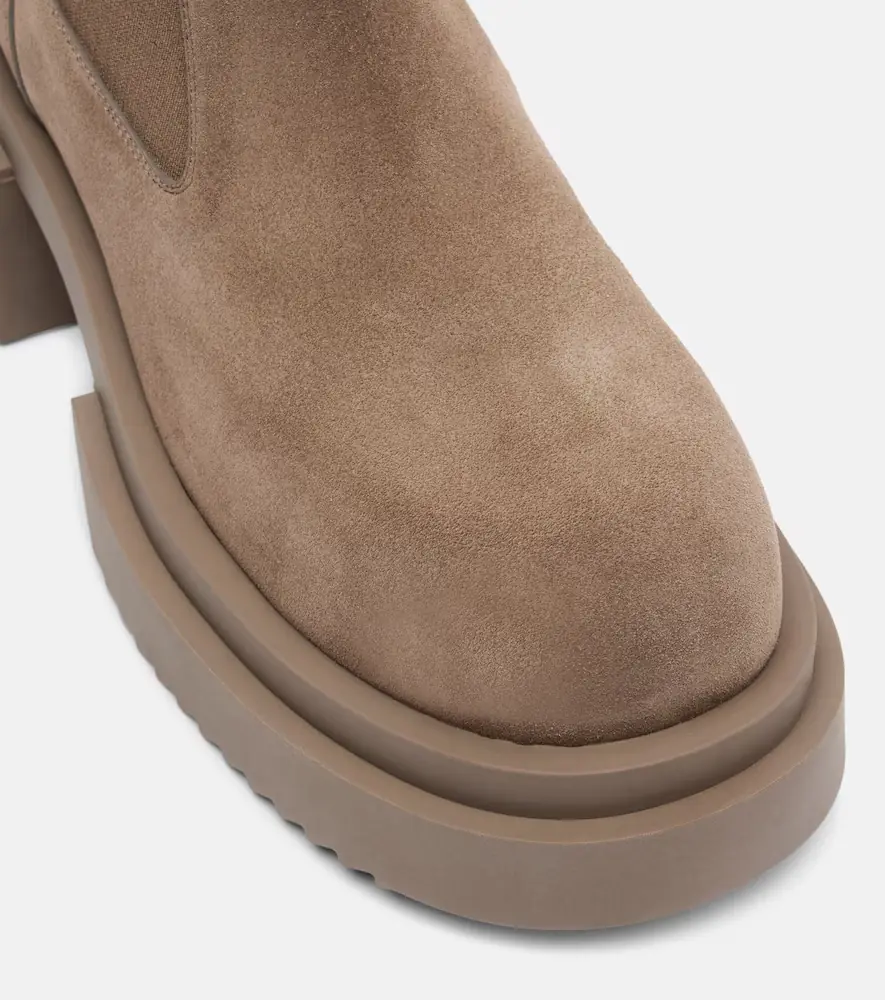Rick Owens Beatle suede platform Chelsea boots | Thumbnail 4