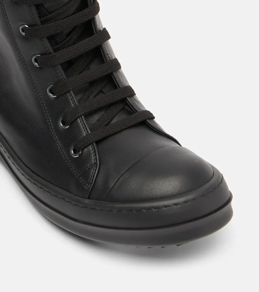 Rick Owens High Top Sneaks leather sneakers | Thumbnail 3 Rick Owens High Top Sneaks leather sneakers | Thumbnail 3