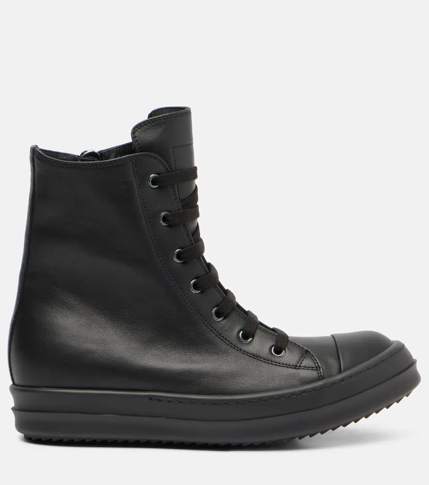 Rick Owens High Top Sneaks leather sneakers | Thumbnail 4 Rick Owens High Top Sneaks leather sneakers | Thumbnail 4